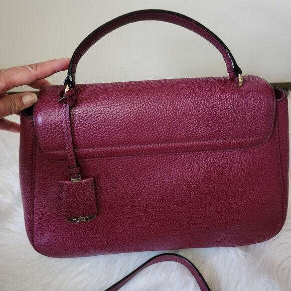 *** SOLD *** KATE SPADE PEBBLE LEATHER DUAL STRAP BAG - Picture 4 of 12